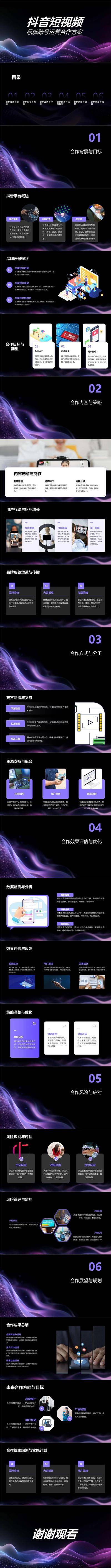 南门网 商务 PPT 抖音 短视频 品牌 账号 运营 合作 方案