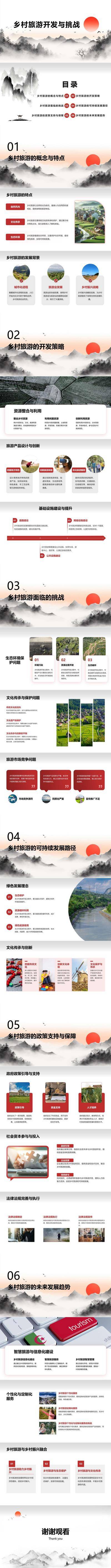 南门网 乡村旅游开发与挑战PPT