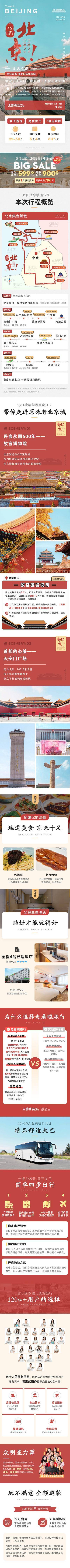 【南门网dcpsd.com】广告 海报 电商 北京 长图 旅游 英雄 纪念碑 故宫 长城 天安门 北京 落地页 天安门广场 天坛 毛主席纪念堂 什刹海 颐和园 圆明园