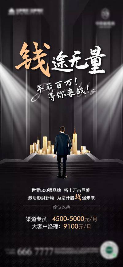 南门网 广告 海报 地产 招聘 城市 人物 光效 招募 精英
