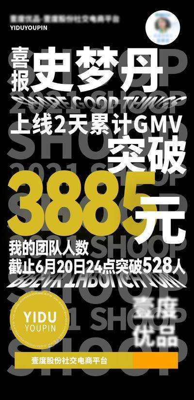 南门网 广告 电商 海报 大字报 喜报 另类 战报 数字 突破