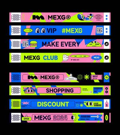 【南门网dcpsd.com】背景板 活动 创意 围挡 商业 MEXG 酸性 设计 手环 banner 横幅 吊旗 道旗 撞色 品牌 桁架 主形象 延展 辅助图形 门票 音乐会 演唱会 对比色