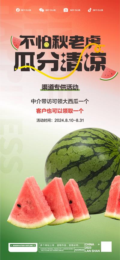 南门网 送西瓜海报
