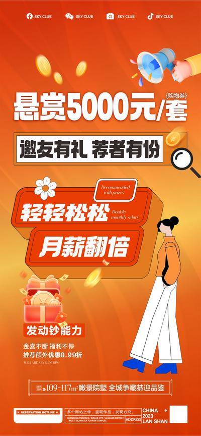南门网 广告 海报 地产 经纪人 地产全民经纪 微推背景 经纪人背景 中介背景 渠道背景 分销背景 老带新背景 推荐 佣金背景 看房背景 到访礼 拓客背景 有奖 福利 带看背景