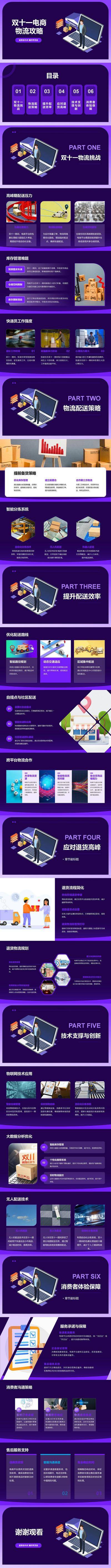 南门网 电商 PPT 双十一 物流 攻略