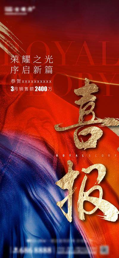 南门网 广告 海报 地产 战报 促销 喜报 叠墅 豪宅 书法字