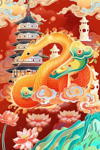 南门网 海报 节气 节日 蛇年 新年 元旦 过年 新春 春节