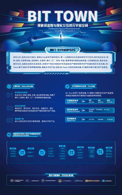 南门网 科技感币圈元宇宙创意展板画面