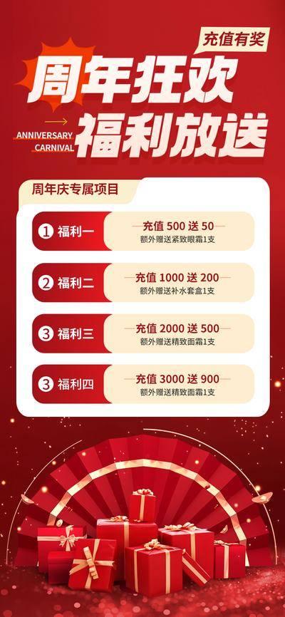 南门网 广告 海报 医美 周年庆 美容卡活动 美容院活动 充值 储值 会员卡