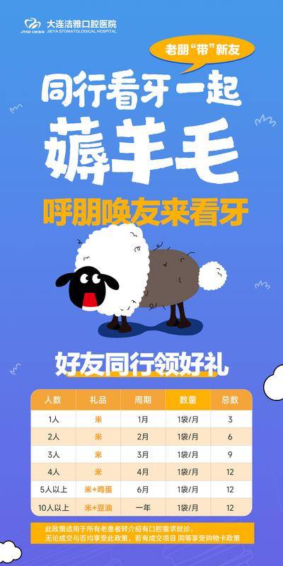 南门网 广告 海报 活动 牙科 促销 薅羊毛 到访 礼品
