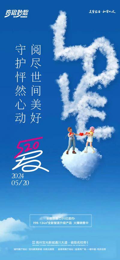 【南门网dcpsd.com】广告 海报 节日 520 告白日 地产 数字 创意