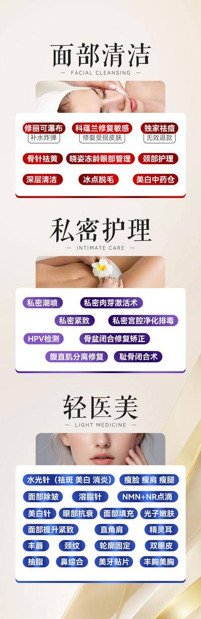南门网 医美项目表