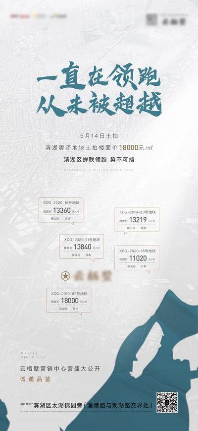 南门网 广告 海报 房地产 土拍 拿地 预告 宣传 区位 地图 价格 高级灰