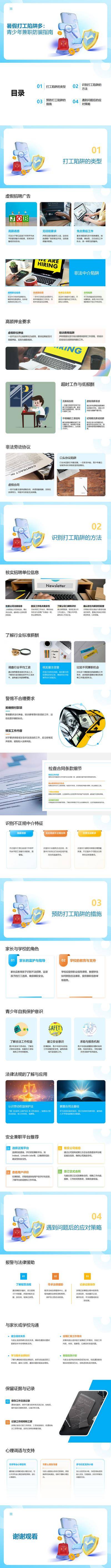 南门网 青少年暑假兼职防骗指南PPT