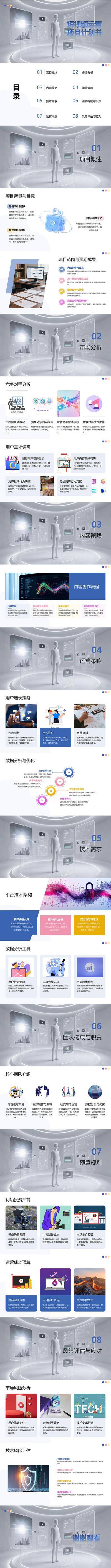 南门网 项目 PPT 短视频 运营 计划书