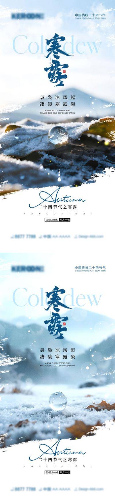 南门网 海报 地产 二十四节气 寒露 仙鹤 秋天 入秋 芦苇 白鹭
