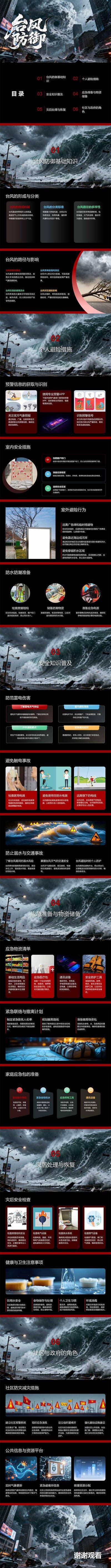 南门网 PPT 防范 防御 台风 指南 避险 安全