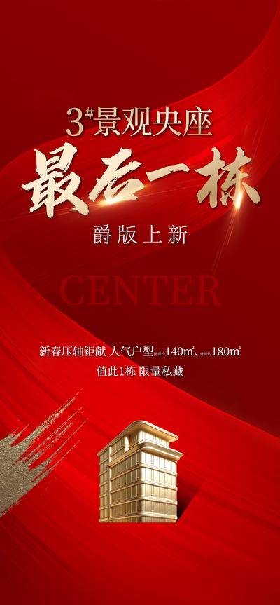 南门网 广告 海报 大字报 清盘 质感 价值点 热销 房地产 加推 抄底价 钜惠 现房 红色