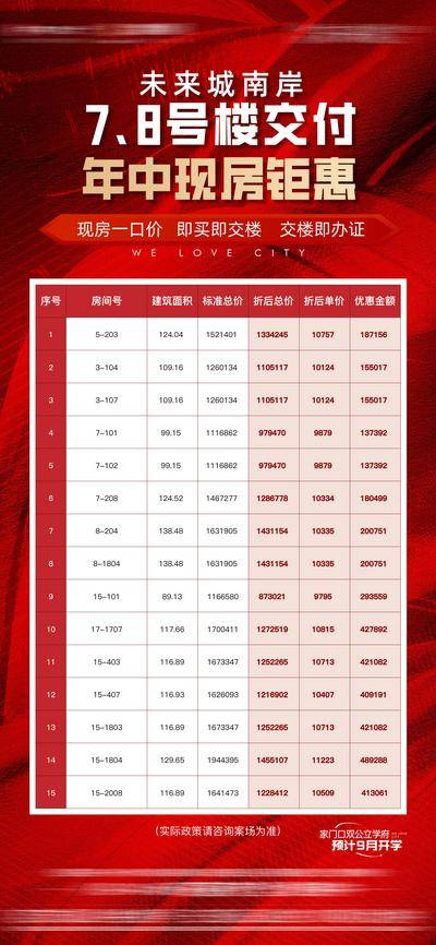 南门网 地产 年中 特价现房 海报 特价房 钜惠房源 年中促销 特价房源 交付清盘