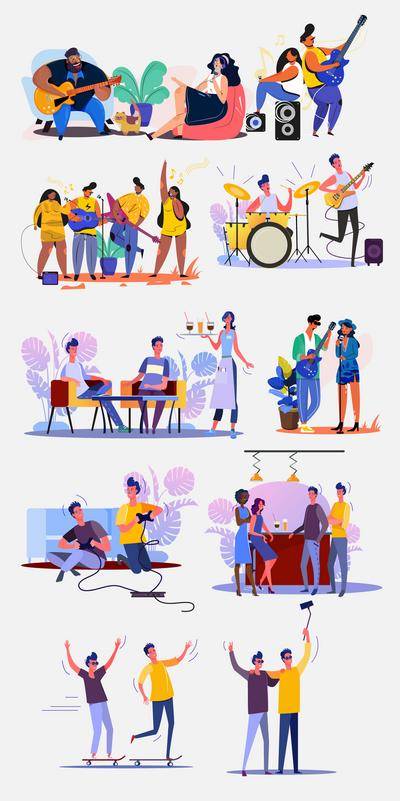 南门网 美陈 插画 手举牌 多巴胺 活动 人物 商业 标签贴纸 icon 酸性 卡通 音乐节 爆炸贴 冰箱贴 孟菲斯 童趣 焕新 街头 文创 潮流 潮玩市集 BBQ 休闲
