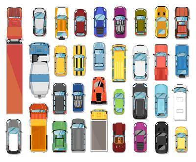 南门网 车 矢量 卡通 汽车 插画