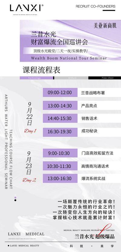 南门网 广告 海报 医美 水光 系列 招商 品牌创业 微商 预热 造势 培训 课程